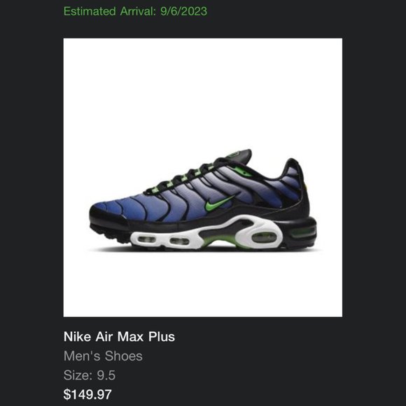 NIKE AIR MAX PLUS (size: 9.5)